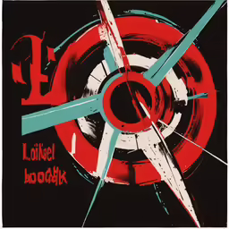 a poster that has some scissors on it