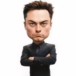 an image of the face of a man with a suit on