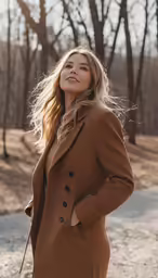 a woman posing with her hands on her hip in the middle of a dirt area