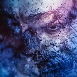 an image of a man with blue eyes and a mustache