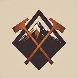 this is the cross and mountains that are above a building