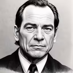 a man is in a suit and tie with a serious look