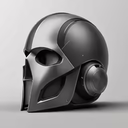 a close up of a helmet on a surface