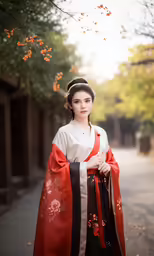 woman in traditional japanese clothing poses for a photo