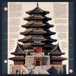 there is a building that has different kinds of architecture on it
