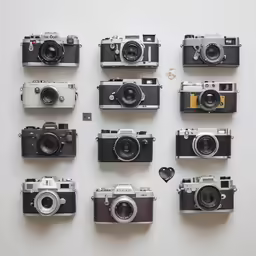 the six cameras are all next to each other