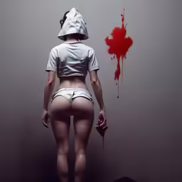 a very big ass assy women posing in a room