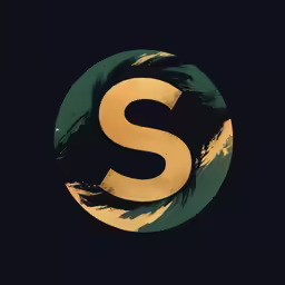 a circle with the letter s in it