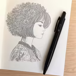 a pen sitting on top of a notebook