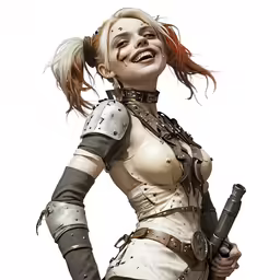 a young lady that is posing in a costume