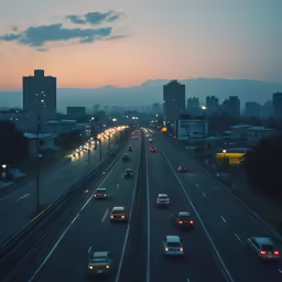 there are many cars that are traveling on the highway