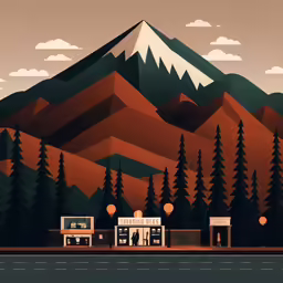 there is a train station at the top of a mountain