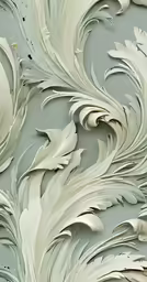 a floral pattern on gray background with very detailed details