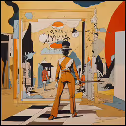 a drawing depicting the art