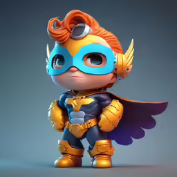 the stylized character is made from an old cartoon
