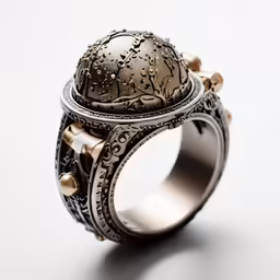 a ring on a white background