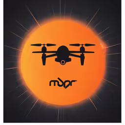 a black and white photo of a plane and the sun