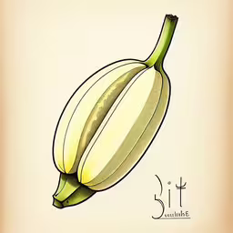 a drawing of a banana with some writing underneath it,an image of a banana hanging upside down on a wall