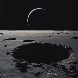 an image of a moon seen from space