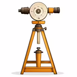 a small machine that has a telescope on it