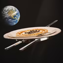 an image of a plate with an odd food on it