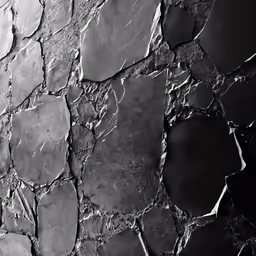 an artistic stone wall and cement wall tiles