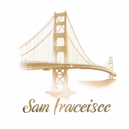 a photo of a golden gate bridge that says san francisco