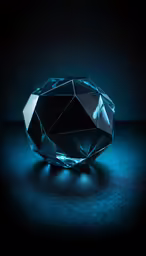 a diamond is shining with a dim light