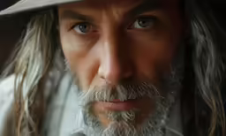 a man in a gray hat is posed for the camera