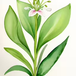 an image of a painting of a flower
