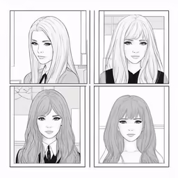the storyboard for girls and boys showing how to use the avatar