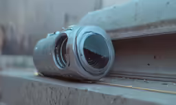 there is a lens on the edge of this window