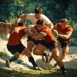 men playing ultimate frisbee in an open field