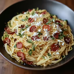 a close up of food on a plate on a table
