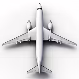 a jetliner sitting on top of a tiled wall