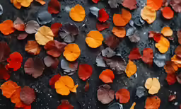 some very pretty looking fall colors with rain