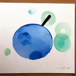 an abstract painting that is on the surface