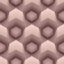 the 3d pattern has many small square shapes