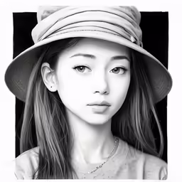the girl is wearing a hat and posing for a photo