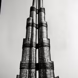 the top of the burjt is made out of aluminum cans