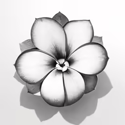 black and white photo of a flower in the shape of a face