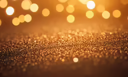 the golden blurry lights of the night