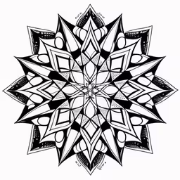the pattern for a star on a white background,abstract black and white drawing of an intricate design,an ornamental floral design on white,a circular design is shown in black and white,black and white drawing of a snowflake