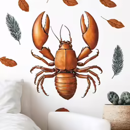 a bed room with a big bed and a wall mounted mural