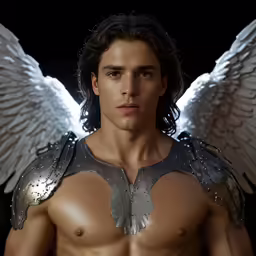an image of a man with wings and armor