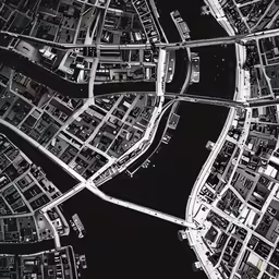 an aerial view of the area of an urban city