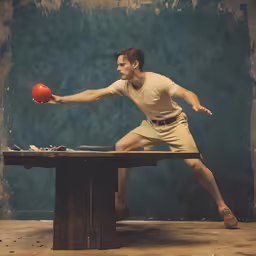 a man with a bowling ball in his hand
