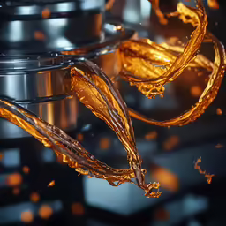 a metal pot with liquid coming out of it