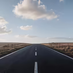 a large open road on an empty highway