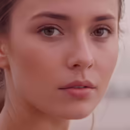 a close up of a person with something in the background